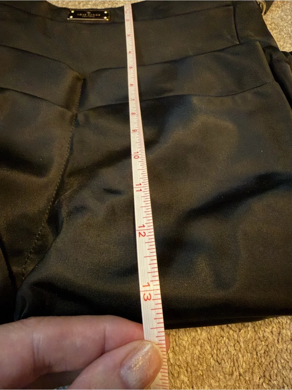 kate spade black nylon crossbody bag/baby bag with changing pad